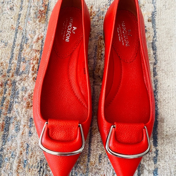 Soft Italian leather flats , never worn - Picture 4 of 4